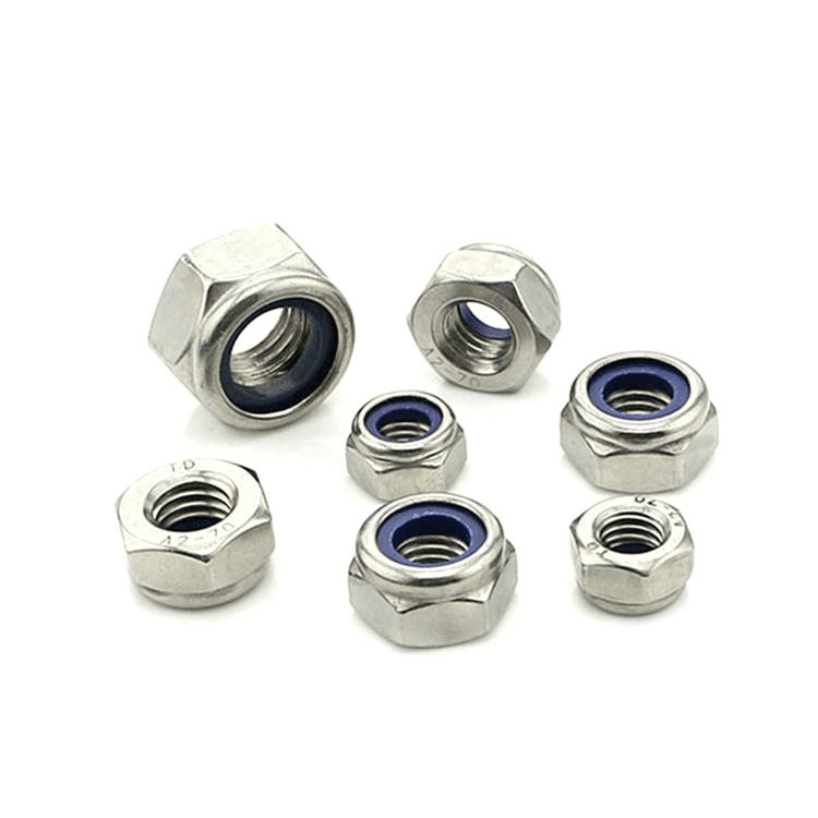 China Factory Direct Sales Galvanized Hex Nuts Hexagonal Nylon Lock Nut Self-locking DIN985 China Factory Direct Sales Galvanized Hex Nuts Hexagonal Nylon Lock Nut Self-locking DIN985