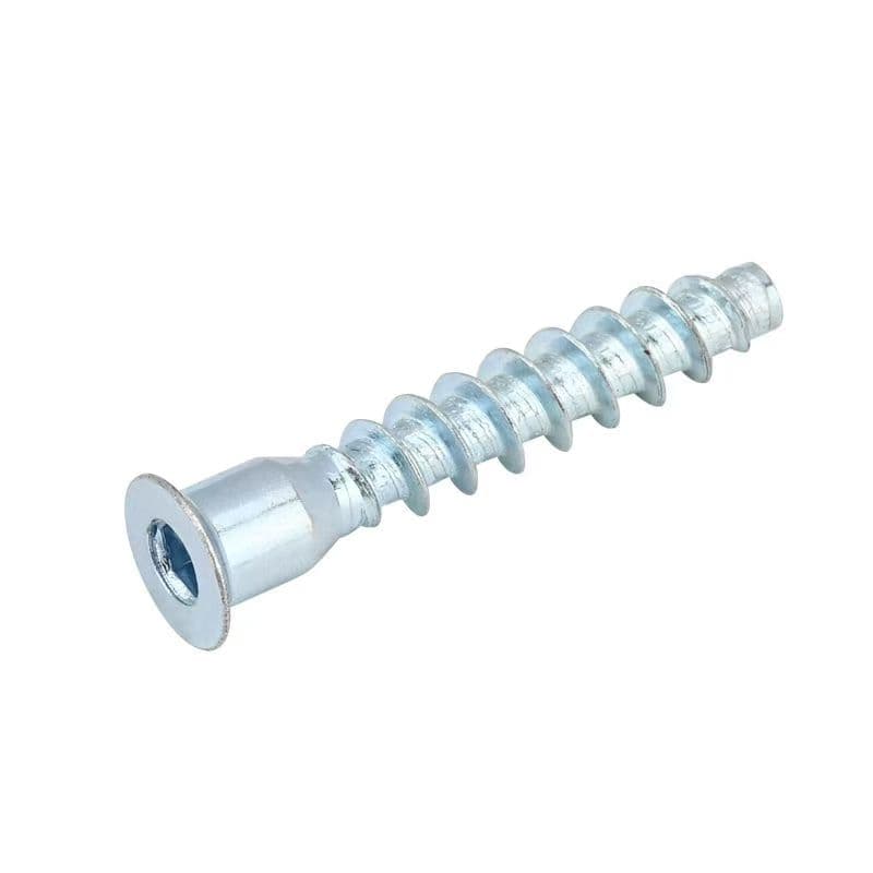 Euro Screw Blue White Zinc Self-Tapping Carbon Steel Hex Socket Wood Furniture Screws Euro Screw Blue White Zinc Self-Tapping Carbon Steel Hex Socket Wood Furniture Screws