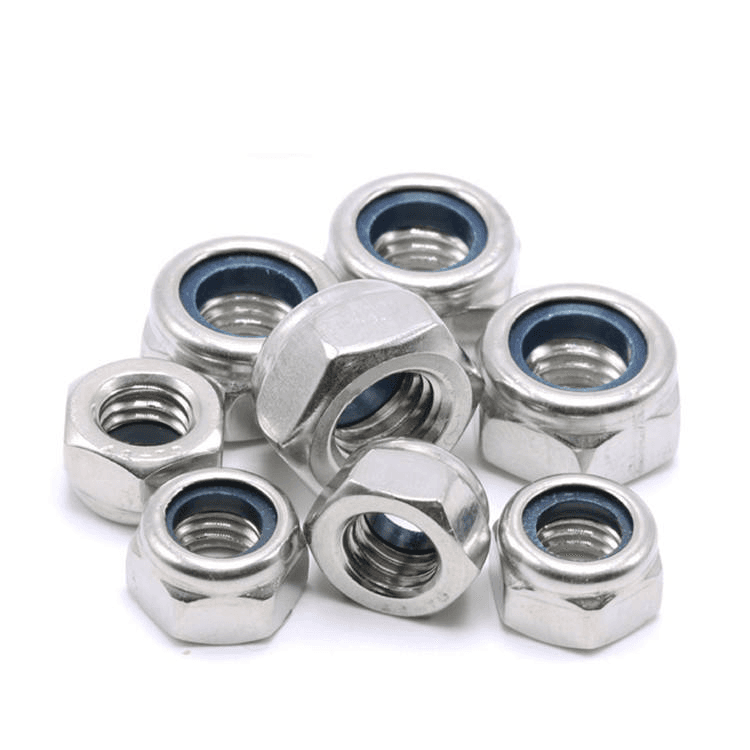 China Factory Direct Sales Galvanized Hex Nuts Hexagonal Nylon Lock Nut Self-locking DIN985 China Factory Direct Sales Galvanized Hex Nuts Hexagonal Nylon Lock Nut Self-locking DIN985