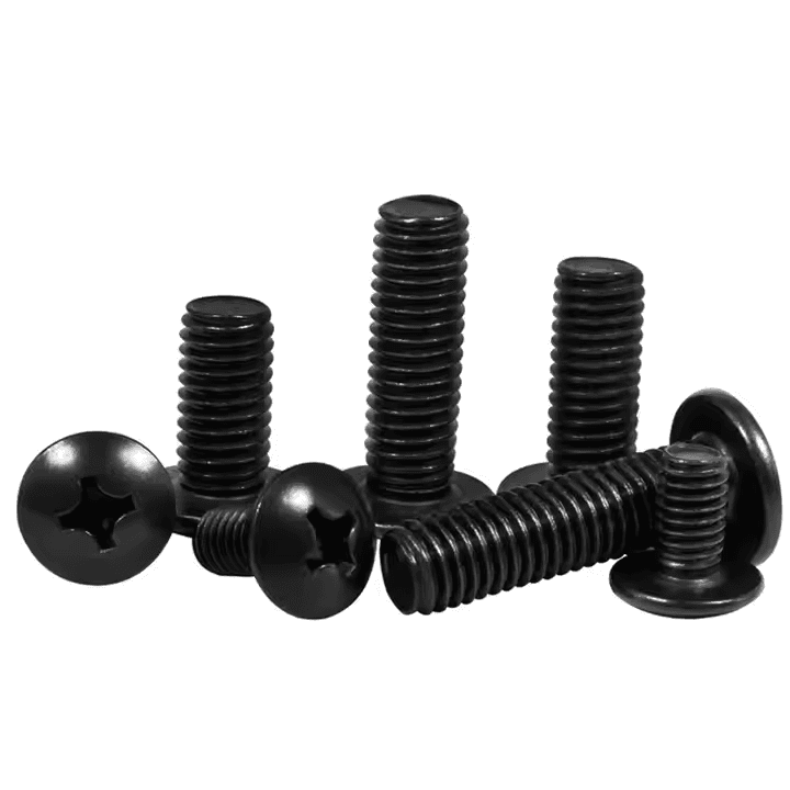 Black Oxide Phillips Truss Head Machine Screws M4-M8 Black Oxide Phillips Truss Head Machine Screws M4-M8